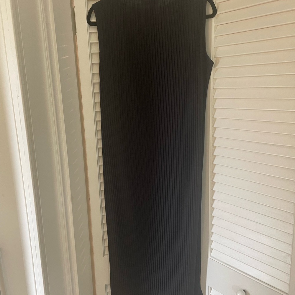 COS Deep Navy Pleated Dress